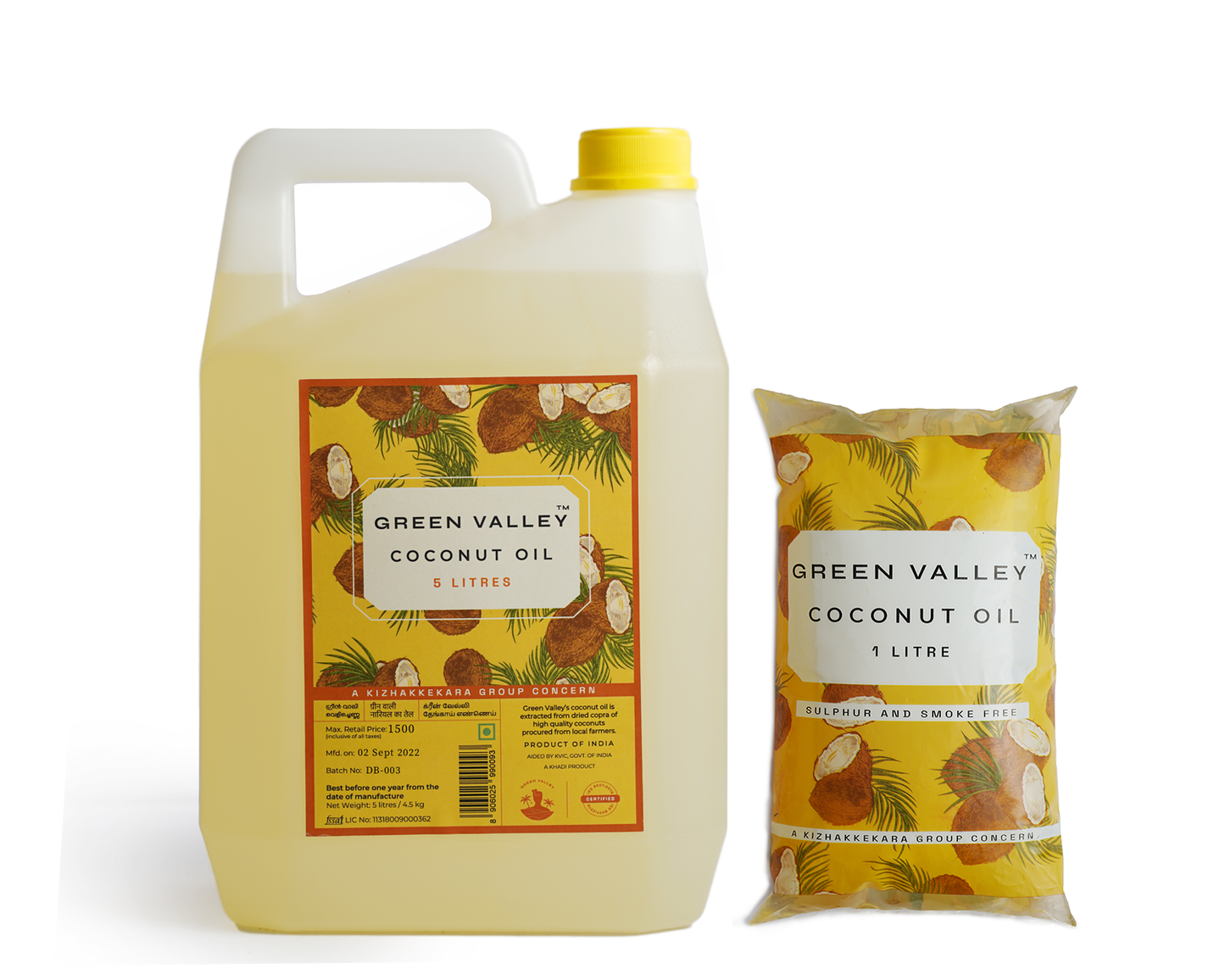 Semi-Cold Pressed Coconut Oil, 5L