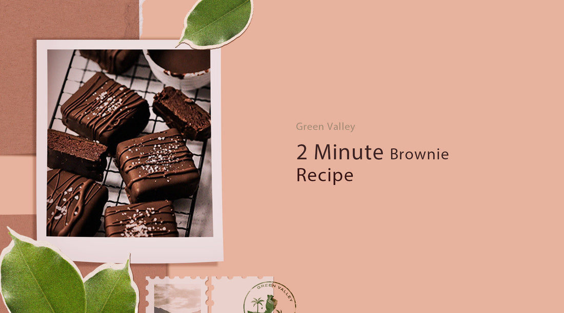 Brownie Recipe With Milk & Butter In A Microwave Using Coconut Oil | Vegan, Dairy-free, Egg-free, Refined Sugar Free