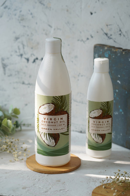 Cold Pressed Virgin Coconut Oil, HDPE Bottle